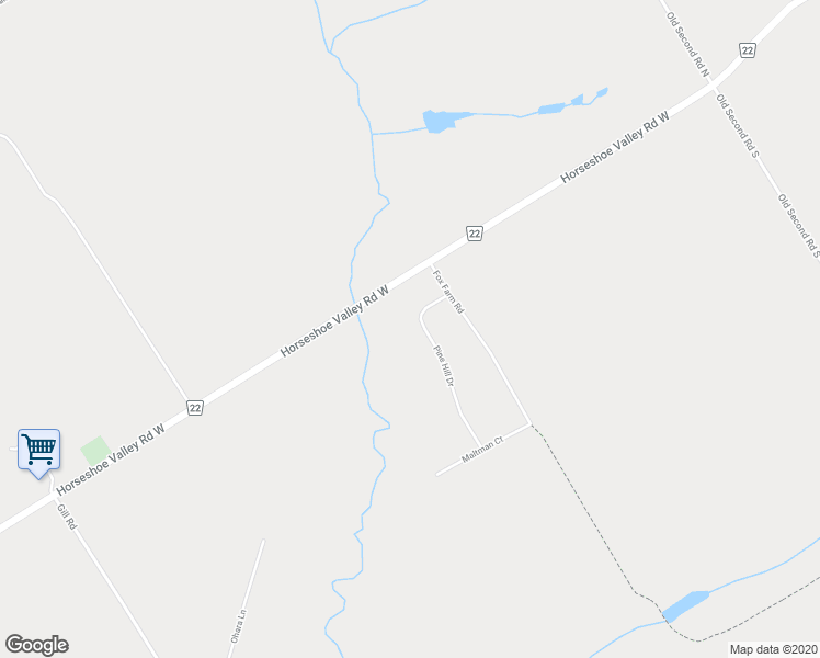 map of restaurants, bars, coffee shops, grocery stores, and more near 5 Pine Hill Drive in Springwater