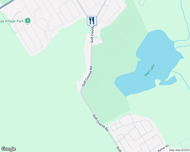 map of restaurants, bars, coffee shops, grocery stores, and more near 1 Masters Lane in Wasaga Beach