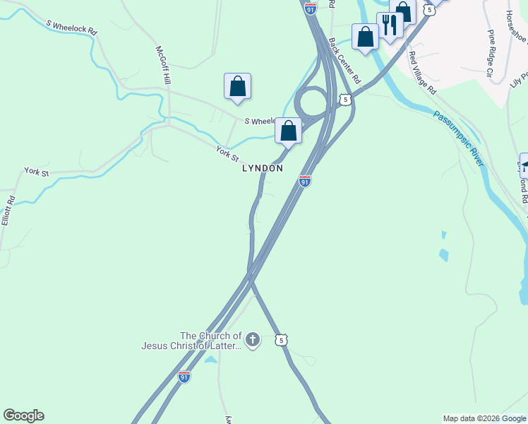 map of restaurants, bars, coffee shops, grocery stores, and more near 37 Ledge Road in Lyndon