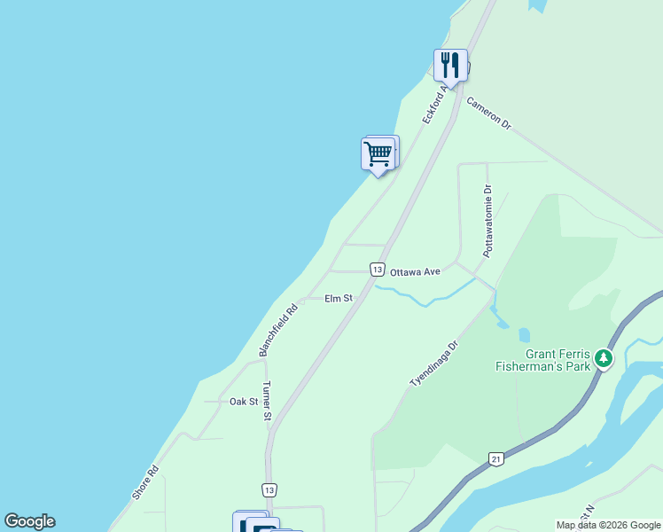 map of restaurants, bars, coffee shops, grocery stores, and more near 0 Hemlock Street in Southampton