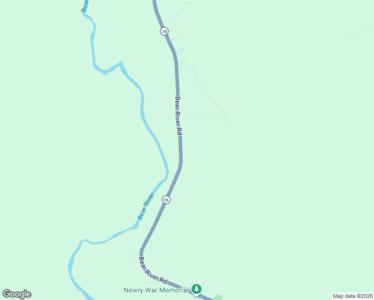map of restaurants, bars, coffee shops, grocery stores, and more near 585 Bear River Road in Newry