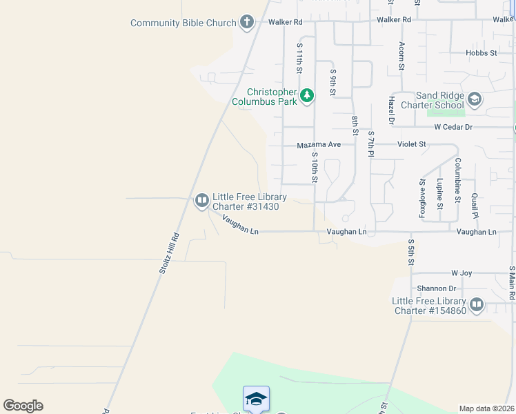 map of restaurants, bars, coffee shops, grocery stores, and more near 3230 South 12th Street in Lebanon