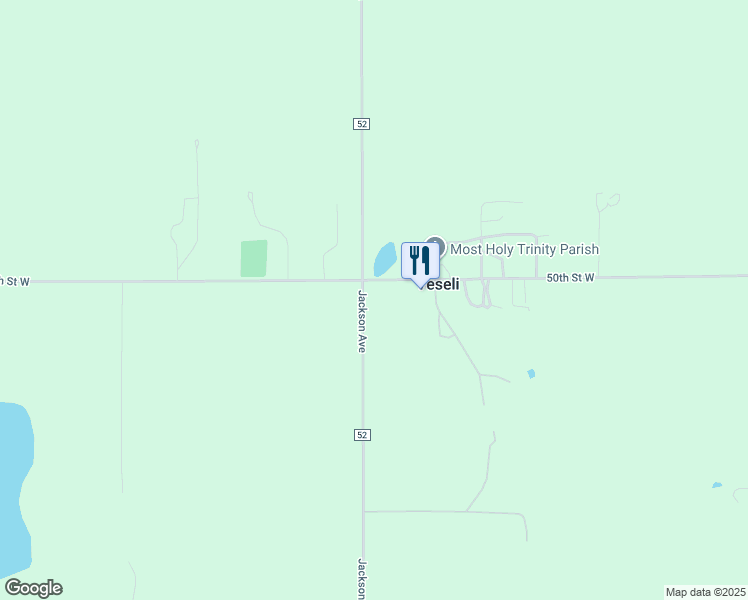 map of restaurants, bars, coffee shops, grocery stores, and more near 5011 Jackson Avenue in Veseli