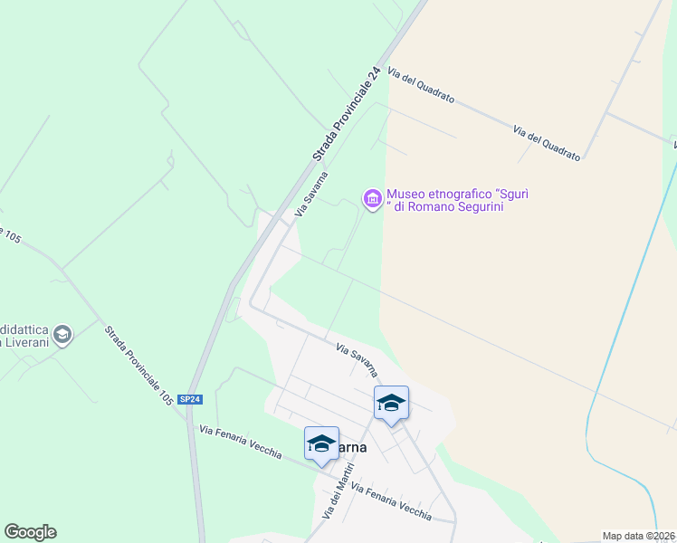 map of restaurants, bars, coffee shops, grocery stores, and more near in Province of Ravenna