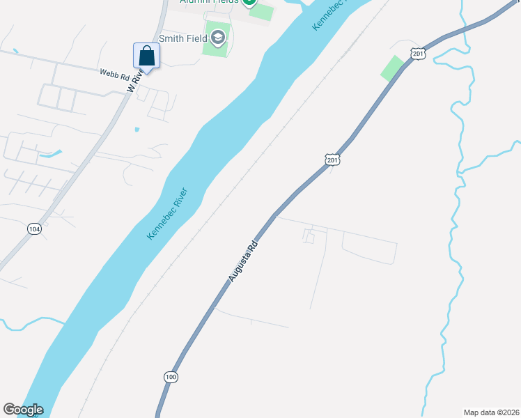 map of restaurants, bars, coffee shops, grocery stores, and more near 979 Augusta Road in Winslow