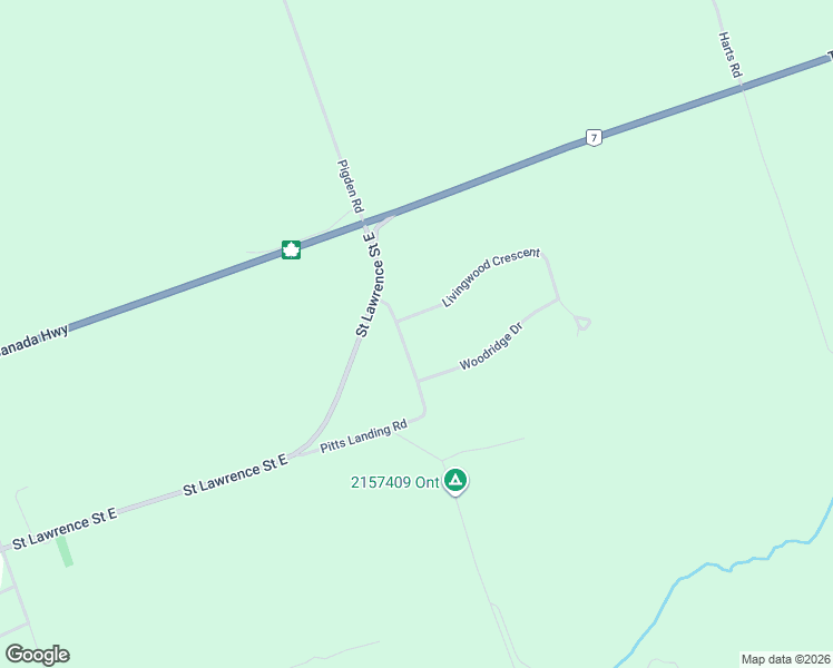 map of restaurants, bars, coffee shops, grocery stores, and more near 28 Livingwood Crescent in Madoc
