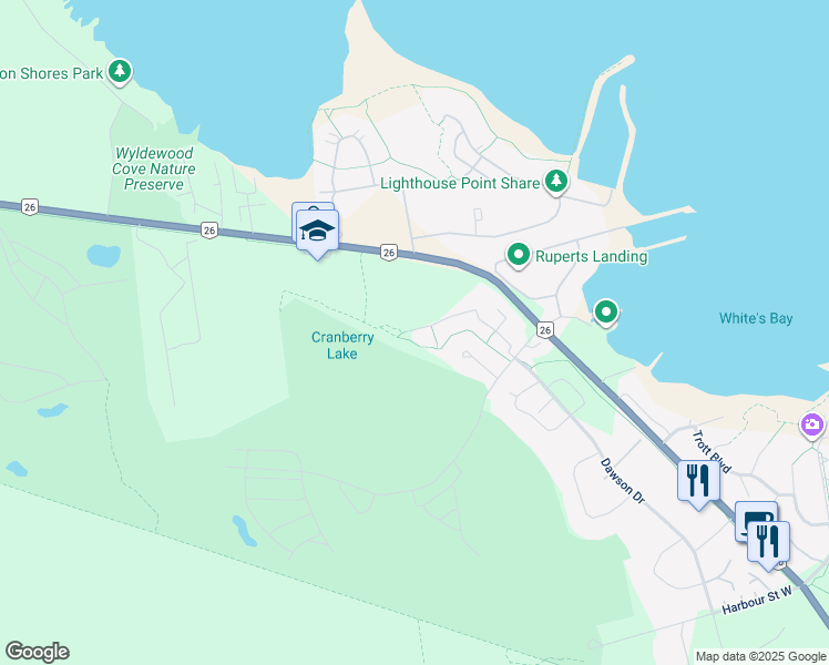 map of restaurants, bars, coffee shops, grocery stores, and more near in Collingwood