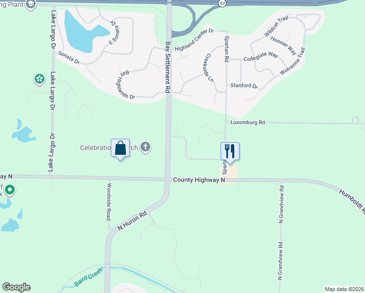 map of restaurants, bars, coffee shops, grocery stores, and more near 1008 Aldine Court in Green Bay