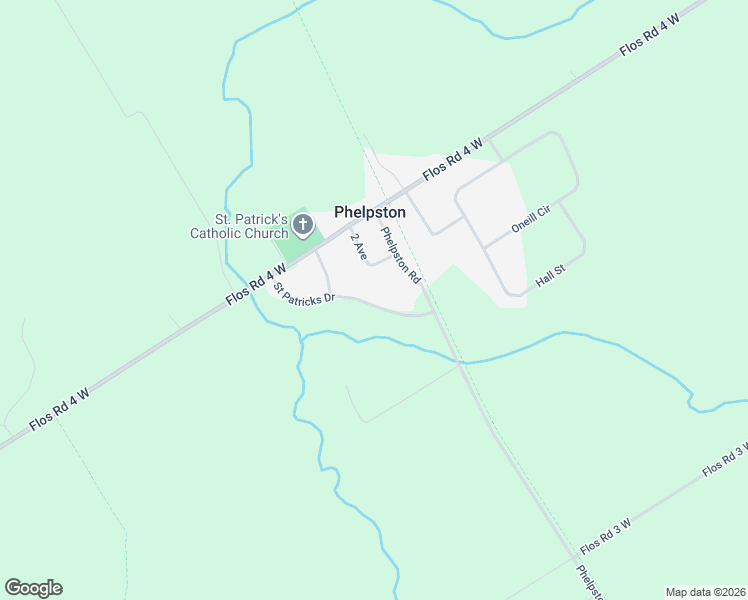 map of restaurants, bars, coffee shops, grocery stores, and more near 6 Saint Patricks Drive in Phelpston