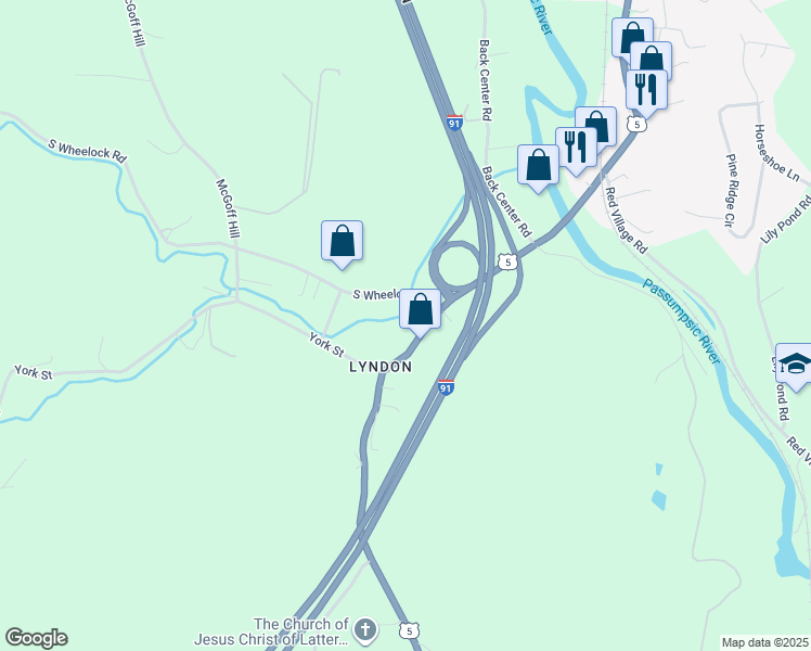 map of restaurants, bars, coffee shops, grocery stores, and more near 6137 Memorial Drive in Lyndon