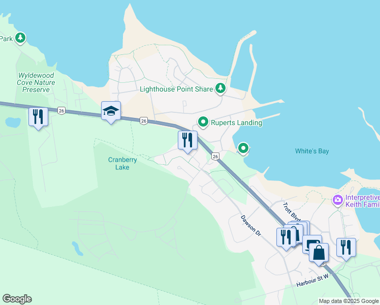 map of restaurants, bars, coffee shops, grocery stores, and more near in Collingwood