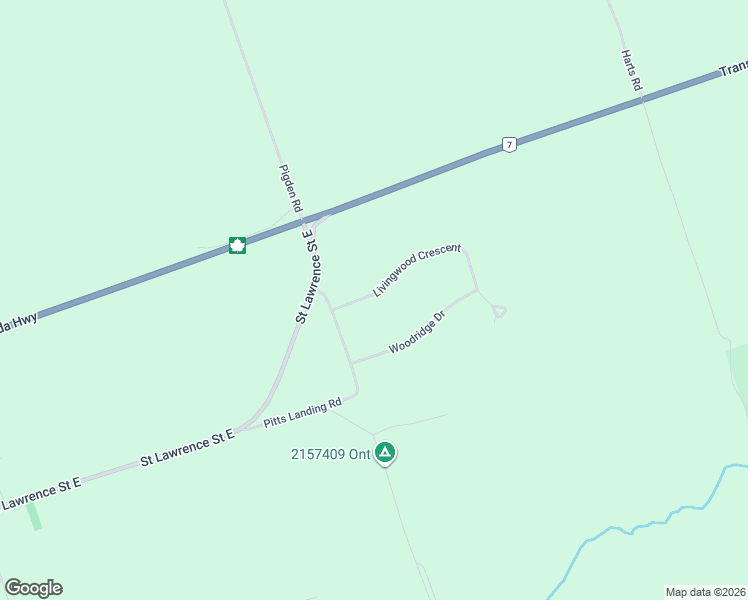 map of restaurants, bars, coffee shops, grocery stores, and more near 28 Livingwood Crescent in Madoc