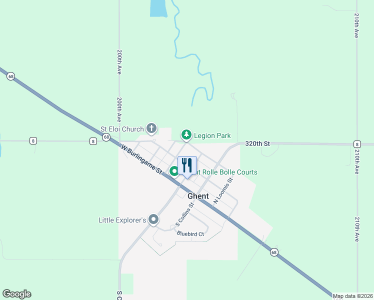 map of restaurants, bars, coffee shops, grocery stores, and more near 206 North English Street in Ghent