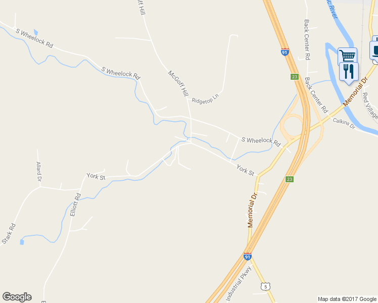 map of restaurants, bars, coffee shops, grocery stores, and more near 317 York Street in Lyndon