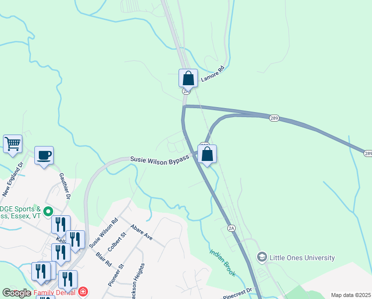 map of restaurants, bars, coffee shops, grocery stores, and more near 198 Colchester Road in Essex Junction