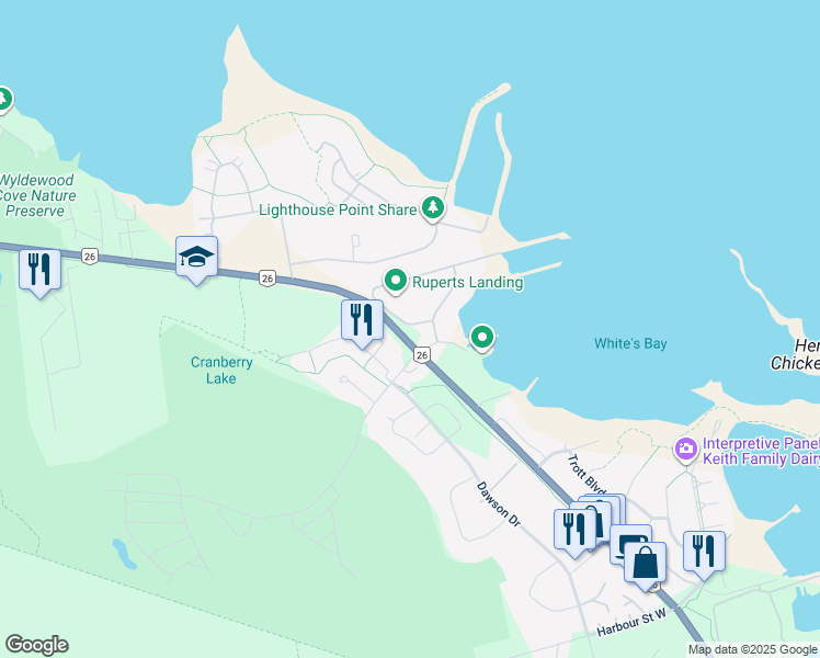 map of restaurants, bars, coffee shops, grocery stores, and more near 3 Brandy Lane Drive in Collingwood