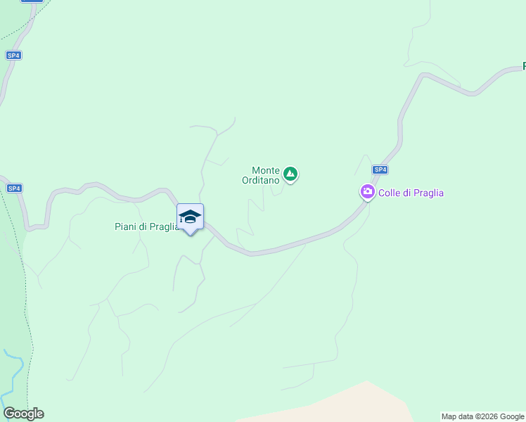 map of restaurants, bars, coffee shops, grocery stores, and more near Strada Provinciale 4 in Genoa