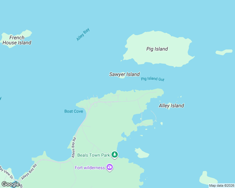 map of restaurants, bars, coffee shops, grocery stores, and more near 224 Alleys Bay Road in Jonesport