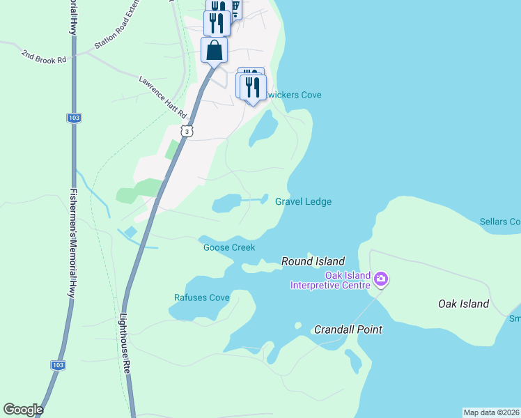 map of restaurants, bars, coffee shops, grocery stores, and more near 41 Little Vaughan Lake Road in Chester Basin