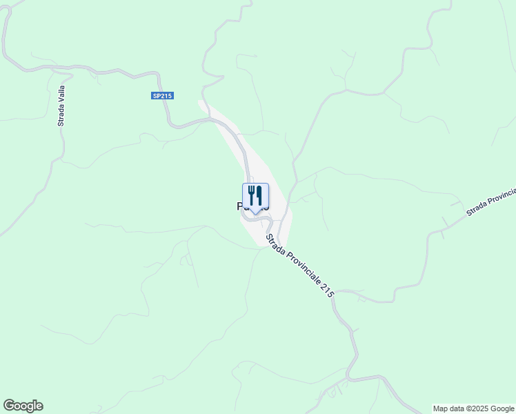 map of restaurants, bars, coffee shops, grocery stores, and more near Strada Provinciale 215 in Pareto