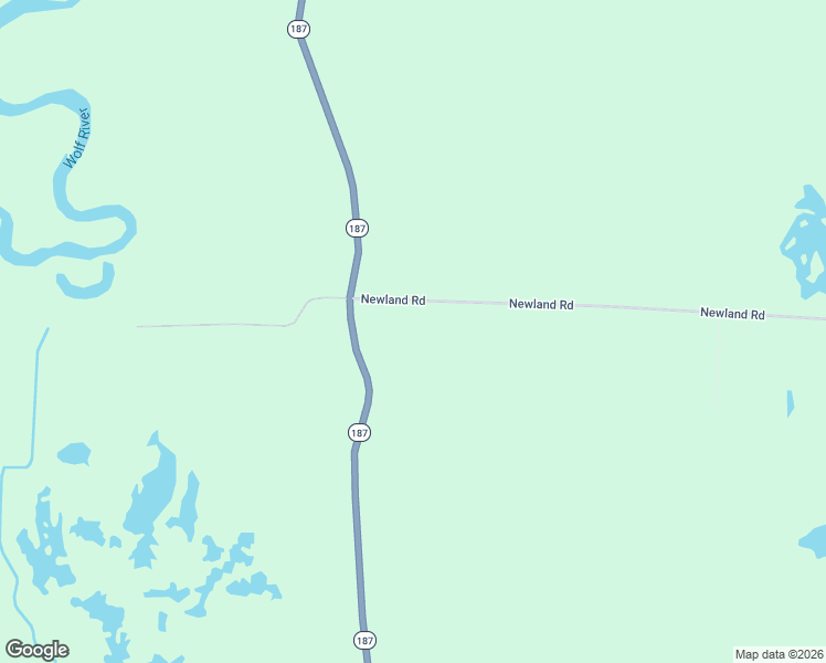 map of restaurants, bars, coffee shops, grocery stores, and more near W7210 Newland Road in Black Creek