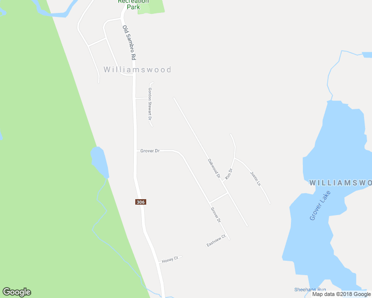 map of restaurants, bars, coffee shops, grocery stores, and more near 24 Grover Drive in Williamswood