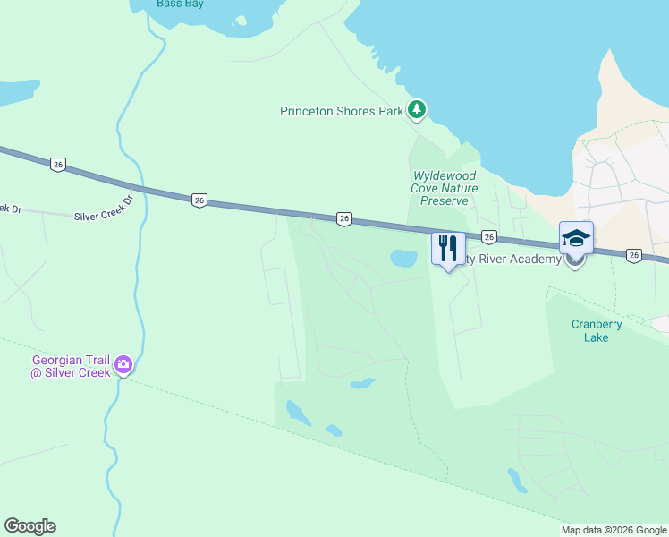 map of restaurants, bars, coffee shops, grocery stores, and more near 31 Barker Boulevard in Collingwood