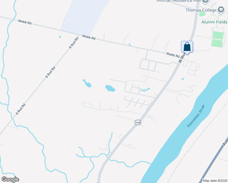 map of restaurants, bars, coffee shops, grocery stores, and more near 27 Victoria Drive in Waterville