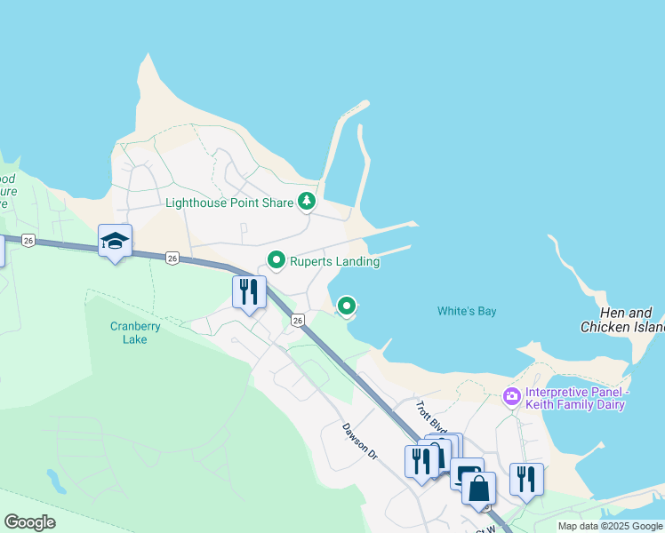 map of restaurants, bars, coffee shops, grocery stores, and more near 6 Ramblings Way in Collingwood