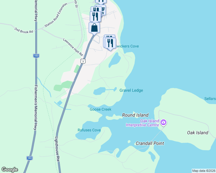 map of restaurants, bars, coffee shops, grocery stores, and more near 41 Little Vaughan Lake Road in Chester Basin