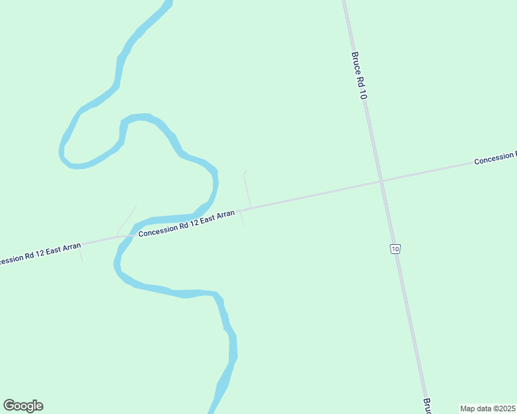 map of restaurants, bars, coffee shops, grocery stores, and more near Concession Road 12 East in Tara