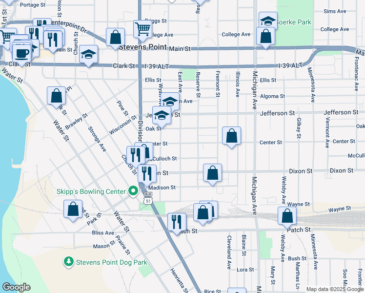 Stevens Point Zip Code Map United States Map