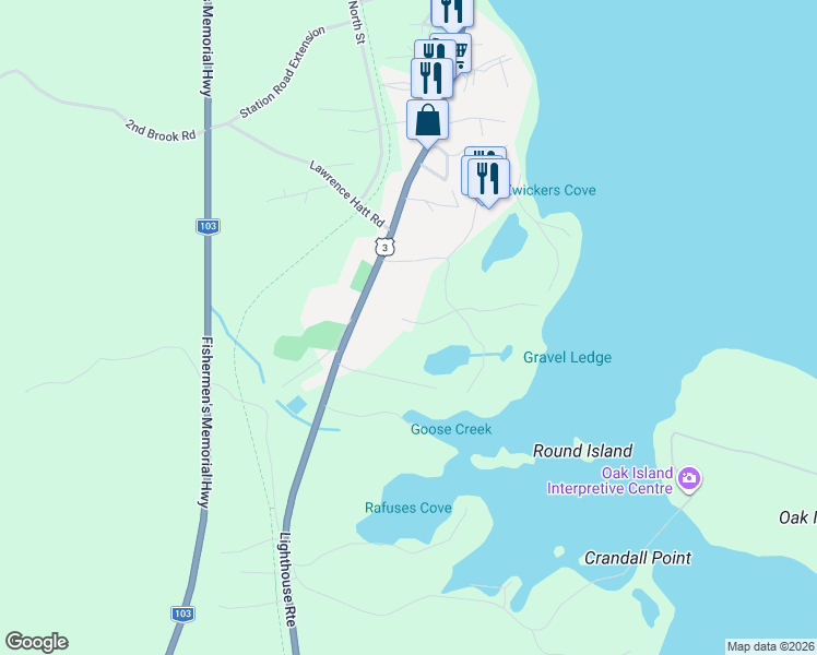 map of restaurants, bars, coffee shops, grocery stores, and more near 44 Seaview Drive in Western Shore
