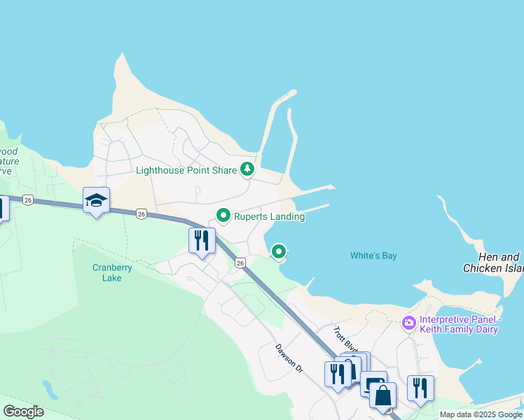 map of restaurants, bars, coffee shops, grocery stores, and more near 6 Ramblings Way in Collingwood
