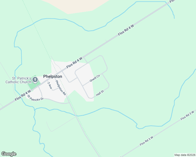 map of restaurants, bars, coffee shops, grocery stores, and more near 55 Oneill Circle in Phelpston