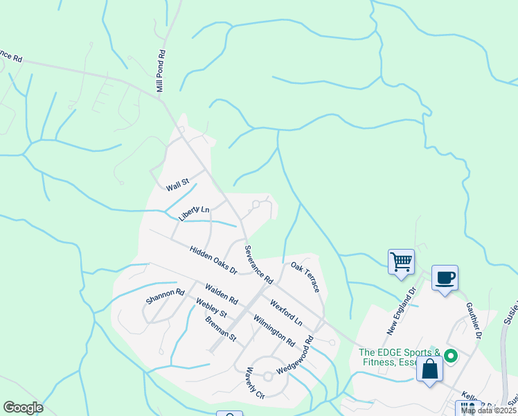 map of restaurants, bars, coffee shops, grocery stores, and more near 122 Autumn Woods Lane in Colchester
