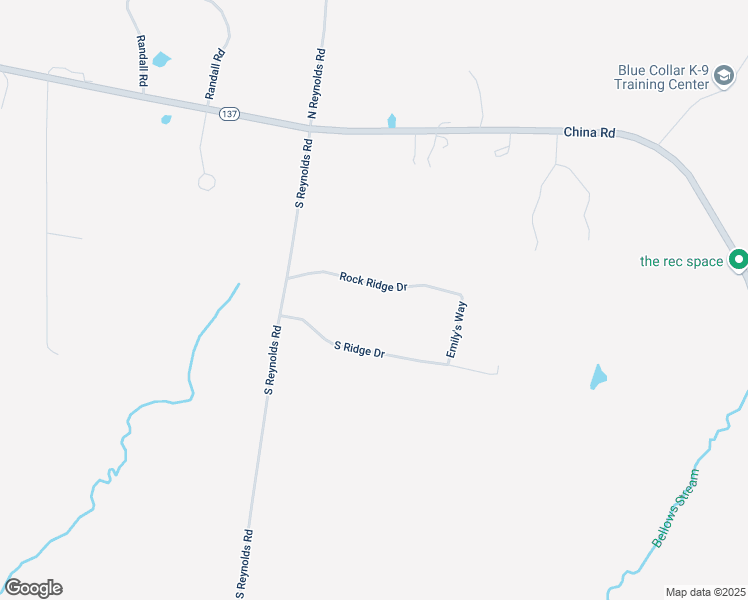 map of restaurants, bars, coffee shops, grocery stores, and more near 3 Rock Ridge Drive in Winslow