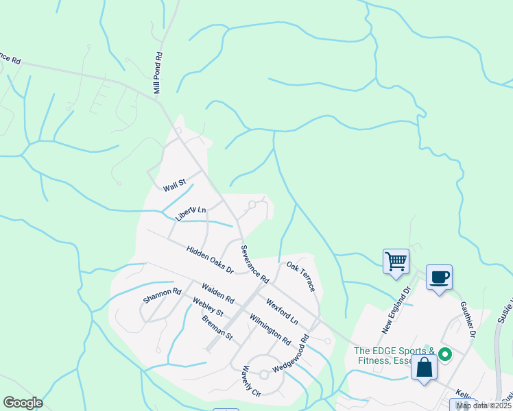 map of restaurants, bars, coffee shops, grocery stores, and more near 122 Autumn Woods Lane in Colchester