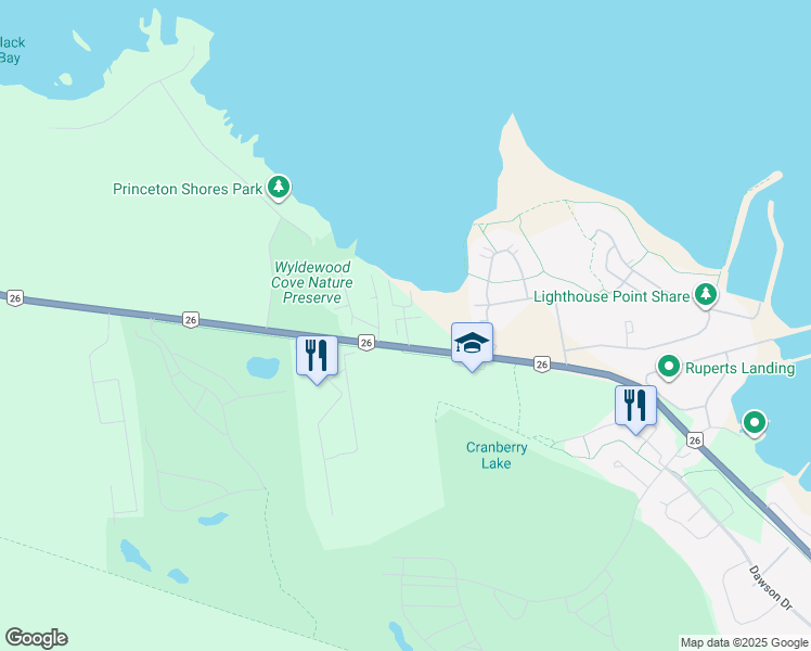 map of restaurants, bars, coffee shops, grocery stores, and more near in Collingwood