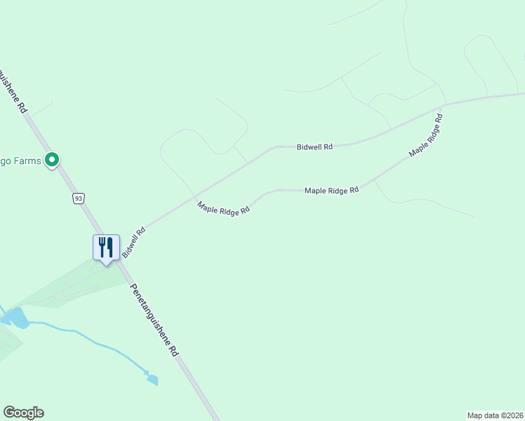 map of restaurants, bars, coffee shops, grocery stores, and more near 17 Maple Ridge Road in Shanty Bay
