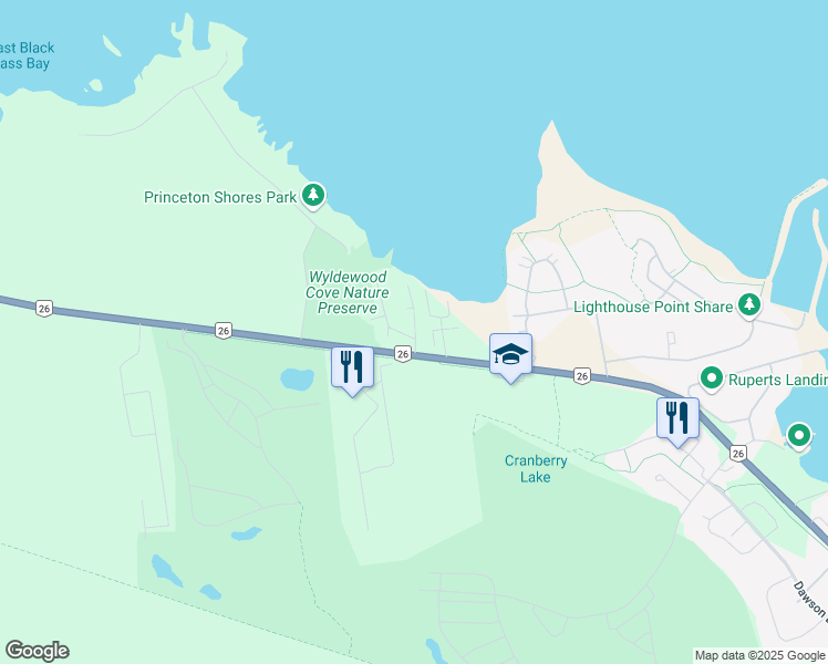 map of restaurants, bars, coffee shops, grocery stores, and more near 57 Lighthouse Lane West in Collingwood