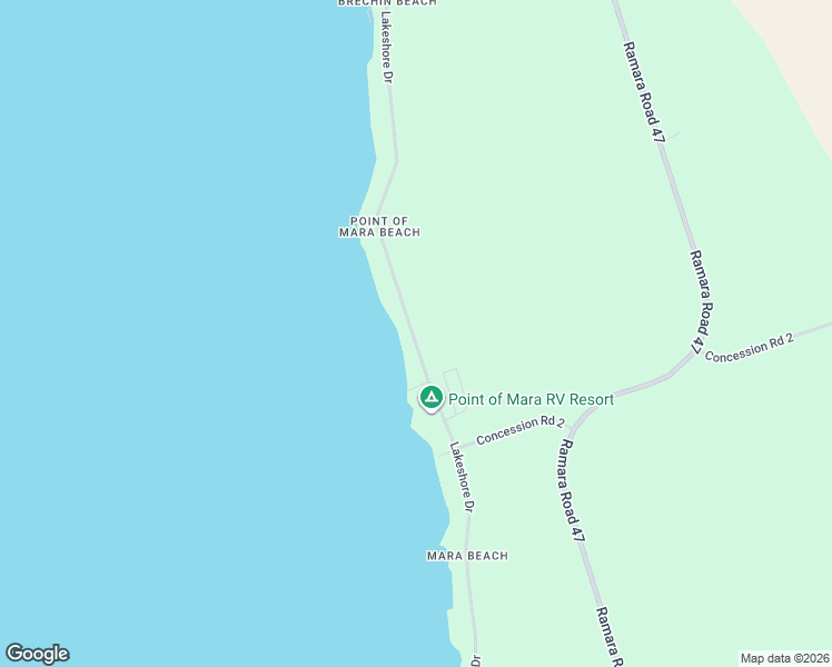 map of restaurants, bars, coffee shops, grocery stores, and more near 2323 Lakeshore Drive in Ramara