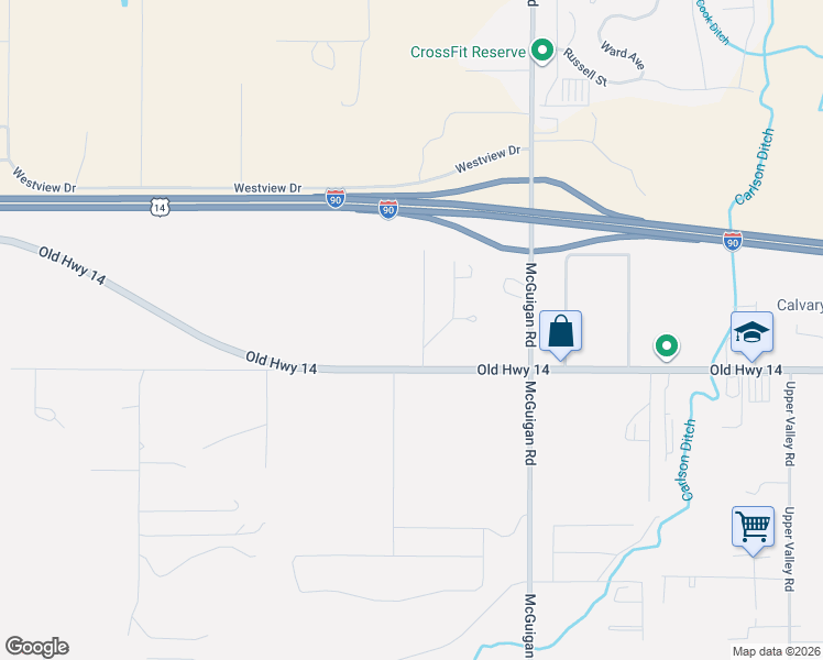 map of restaurants, bars, coffee shops, grocery stores, and more near 2-4 Pioneer Lane in Spearfish