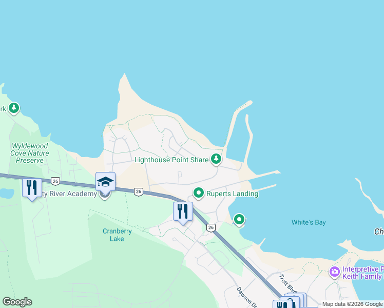 map of restaurants, bars, coffee shops, grocery stores, and more near Mariners Way in Collingwood
