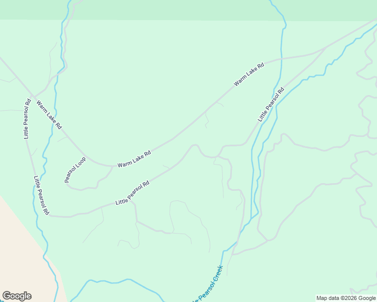 map of restaurants, bars, coffee shops, grocery stores, and more near Little Pearsol Road in Valley County