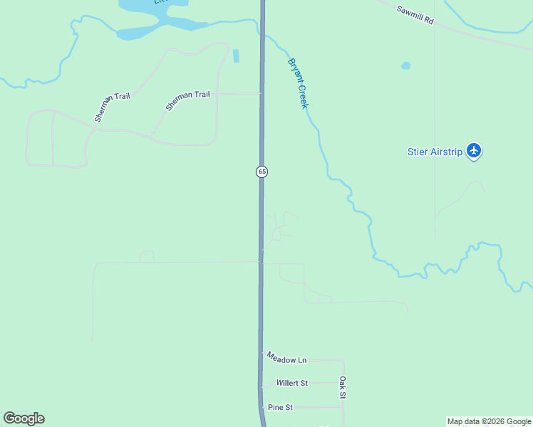 map of restaurants, bars, coffee shops, grocery stores, and more near 4687 Baker Road in Glennie