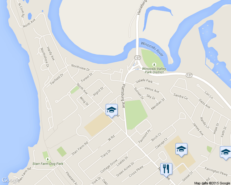 map of restaurants, bars, coffee shops, grocery stores, and more near 80 Vest Haven Drive in Burlington