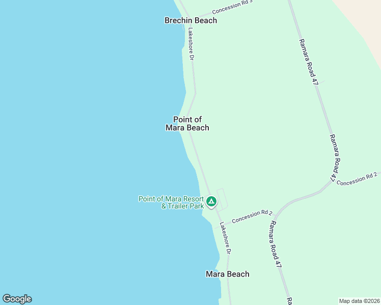 map of restaurants, bars, coffee shops, grocery stores, and more near 2356 Lakeshore Drive in Ramara
