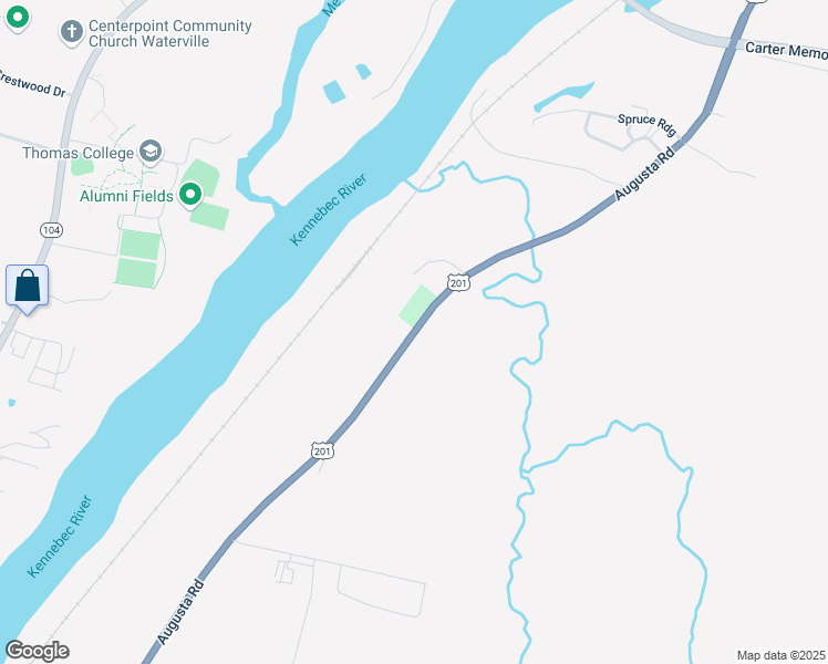 map of restaurants, bars, coffee shops, grocery stores, and more near Augusta Road in Benton