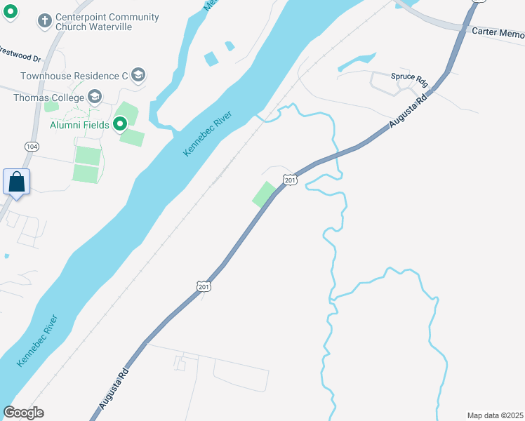 map of restaurants, bars, coffee shops, grocery stores, and more near Augusta Road in Benton